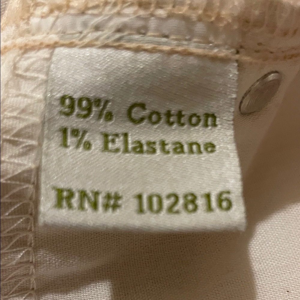 Garnet Hill Floral Straight Leg Jeans - Pink and Cream 16 - Picture 12 of 12